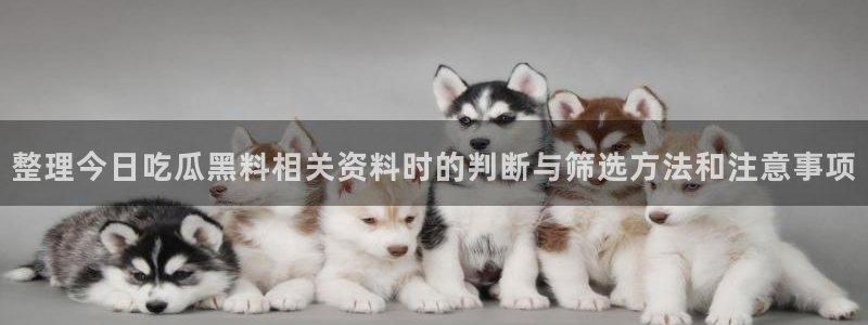 吃瓜爆黑料：整理今日吃瓜黑料相关资料时的判断与筛选方法和注意事项