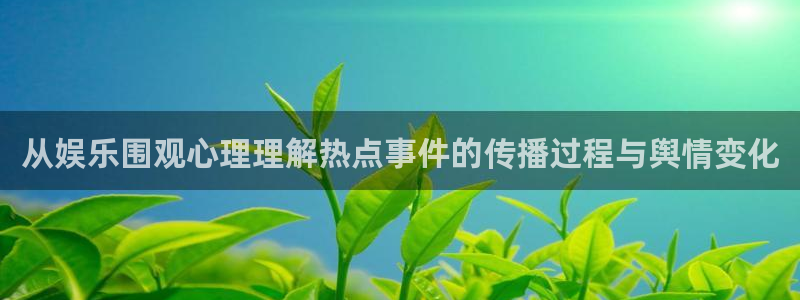 51吃瓜软件:从娱乐围观心理理解热点事件的传播过程与舆情变化